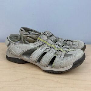 Clarks Privo Women’s Size 9.0 M Vapor Mist Leather Sport Fisherman Sandals